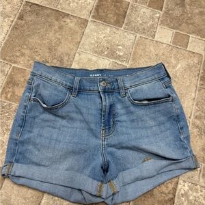 Old Navy Blue Jean Shorts with Cuffed Hem and Relaxed Fit